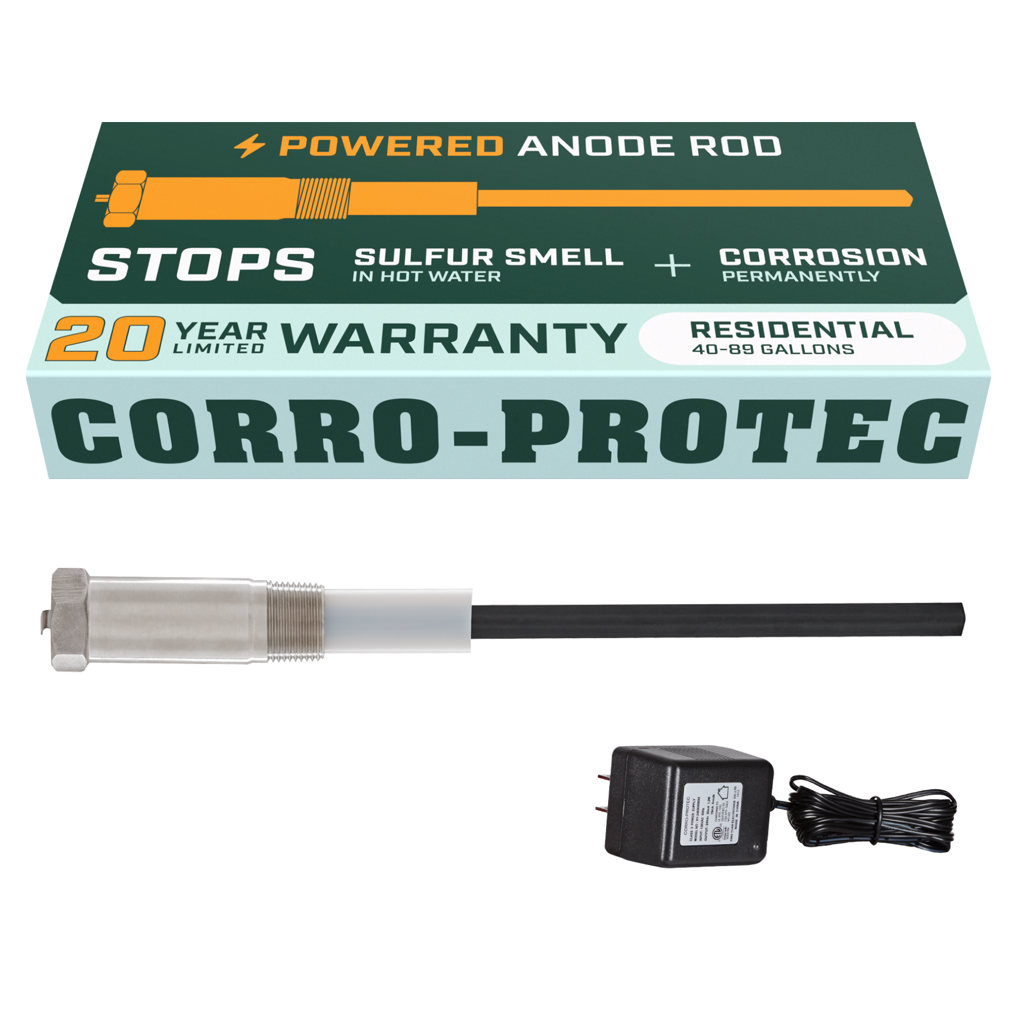 Corro-protec 40 à 89 gallons
