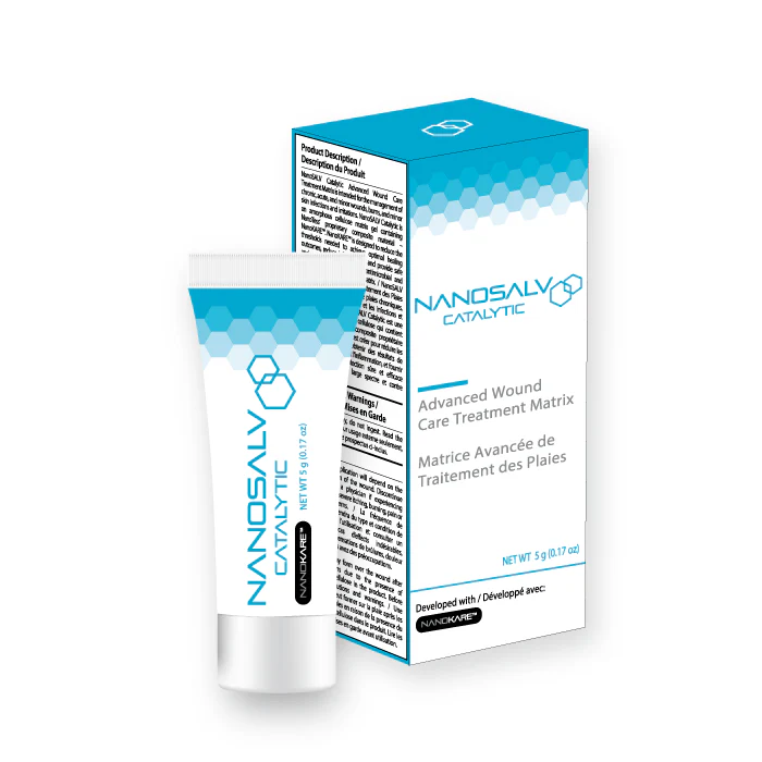 NANO-754016224157 NanoTess NanoSalv Catalytic Advanced Wound Care Treatment Maxtrix  0.25g x 10ea Cream Prescirber Samples