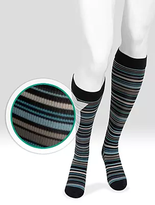 JUZ-2650AD72-S - Power Vibe, Knee, Super Stripe Small 15-20mmHg