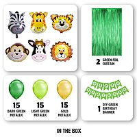Just Party Jungle Themed Birthday Decoration Set - 66 Piece Just Party Jungle Themed Birthday Decoration Set - 66 Piece