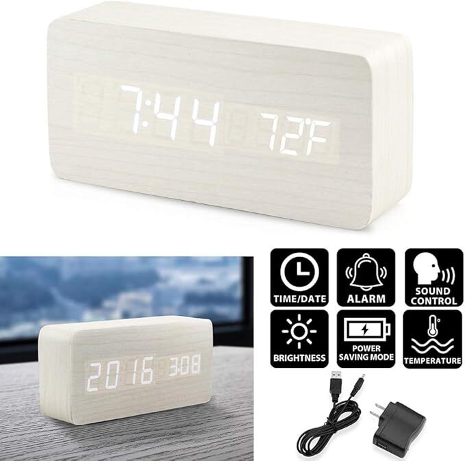 Wooden Digital Alarm Clock Wooden Digital Alarm Clock