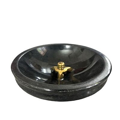 Granite Agal Vilaku, Diya - Traditional Lamp (Black)