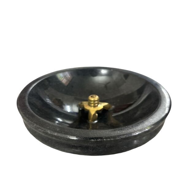 Granite Agal Vilaku, Diya - Traditional Lamp (Black)