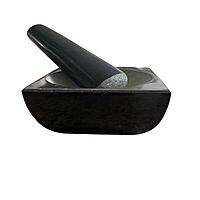 Granite Marble Mortar and Pestle Set (Square Black) Granite Marble Mortar and Pestle Set (Square Black)