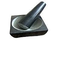 Granite Marble Mortar and Pestle Set (Square Black) Granite Marble Mortar and Pestle Set (Square Black)
