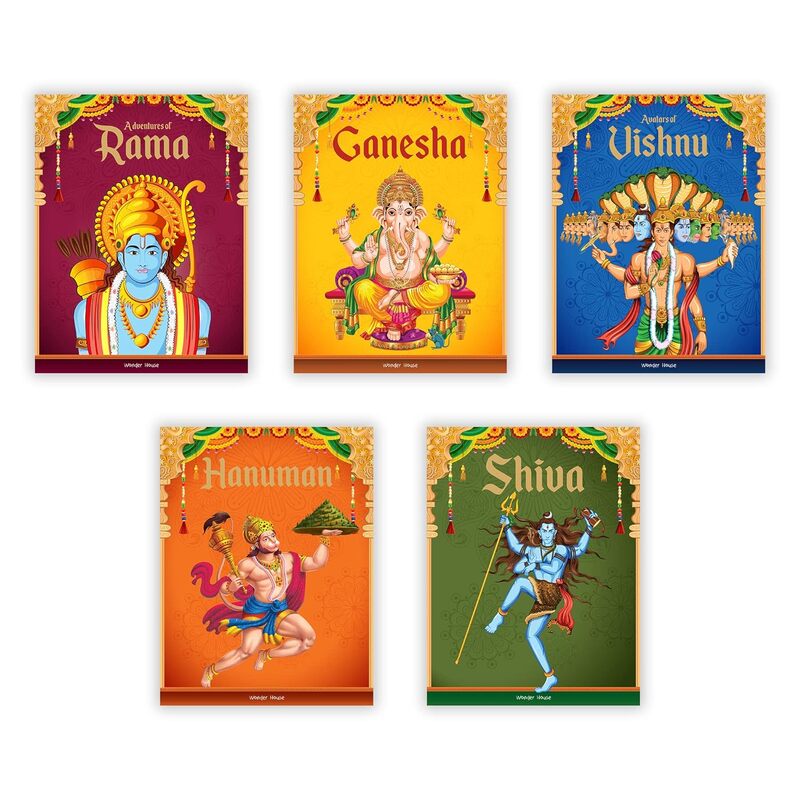 Children's First Mythology Stories - Pack of 5 books (Ram, Shiva, Hanuman, Ganesha, Vishnu) Children's First Mythology Stories - Pack of 5 books (Ram, Shiva, Hanuman, Ganesha, Vishnu)