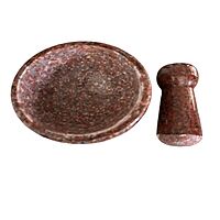 Granite Marble Mortar and Pestle Set (Round)