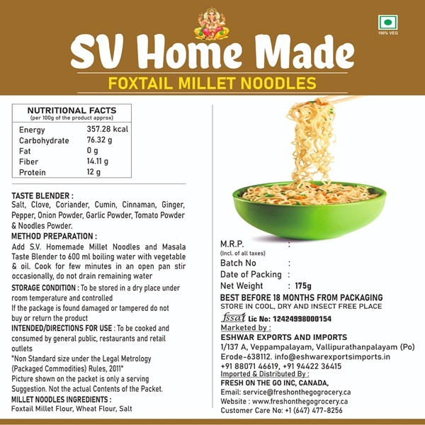 Instant Foxtail Noodles 175 gm