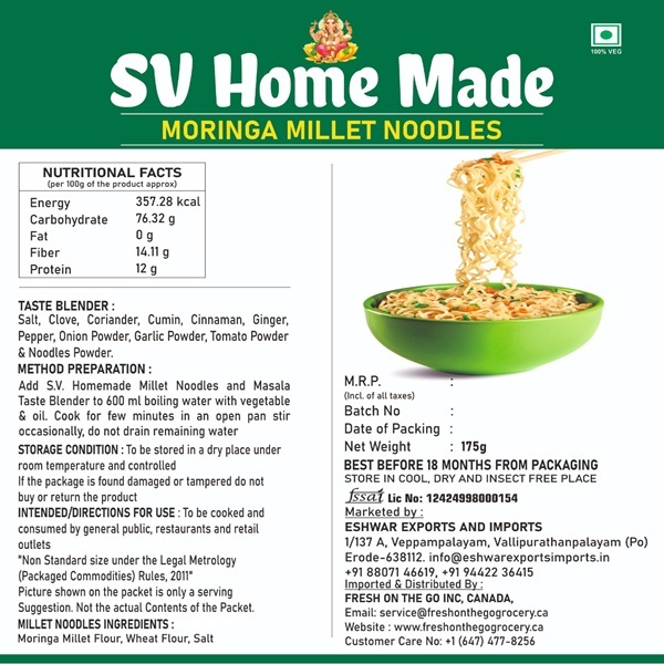 Instant Moringa Noodles  175 gm