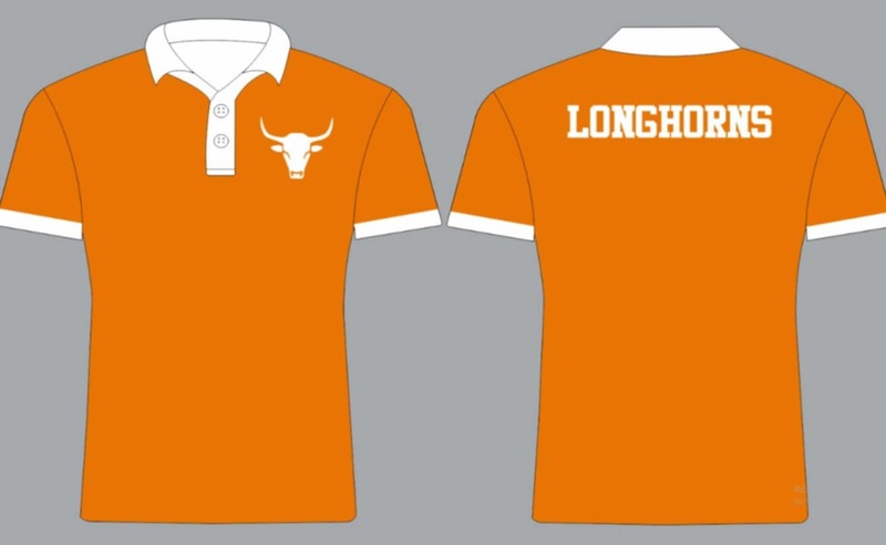 Longhorns Polo Solid Orange Longhorns Polo Solid Orange