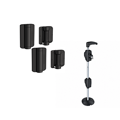 Quincaillerie pour porte de clôture composite | Sécuritaire et conforme pour piscine