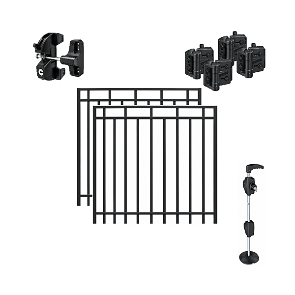 Porte pour clôture aluminium | QUINCAILLERIE INCLUSE