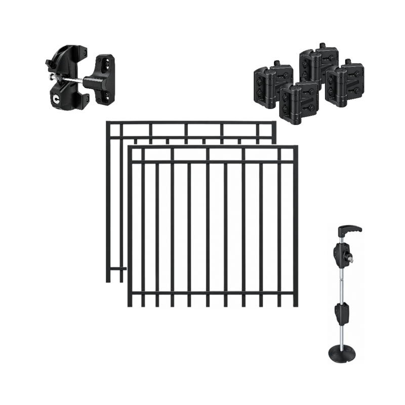 Porte pour clôture aluminium | QUINCAILLERIE INCLUSE