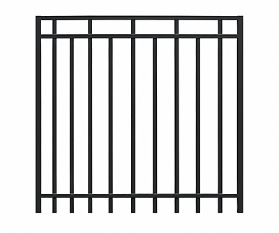 Porte pour clôture en aluminium