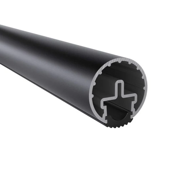 PROM-R01B-A01B-40"-Railing, Satin Black, Vinyl Insert- 40"