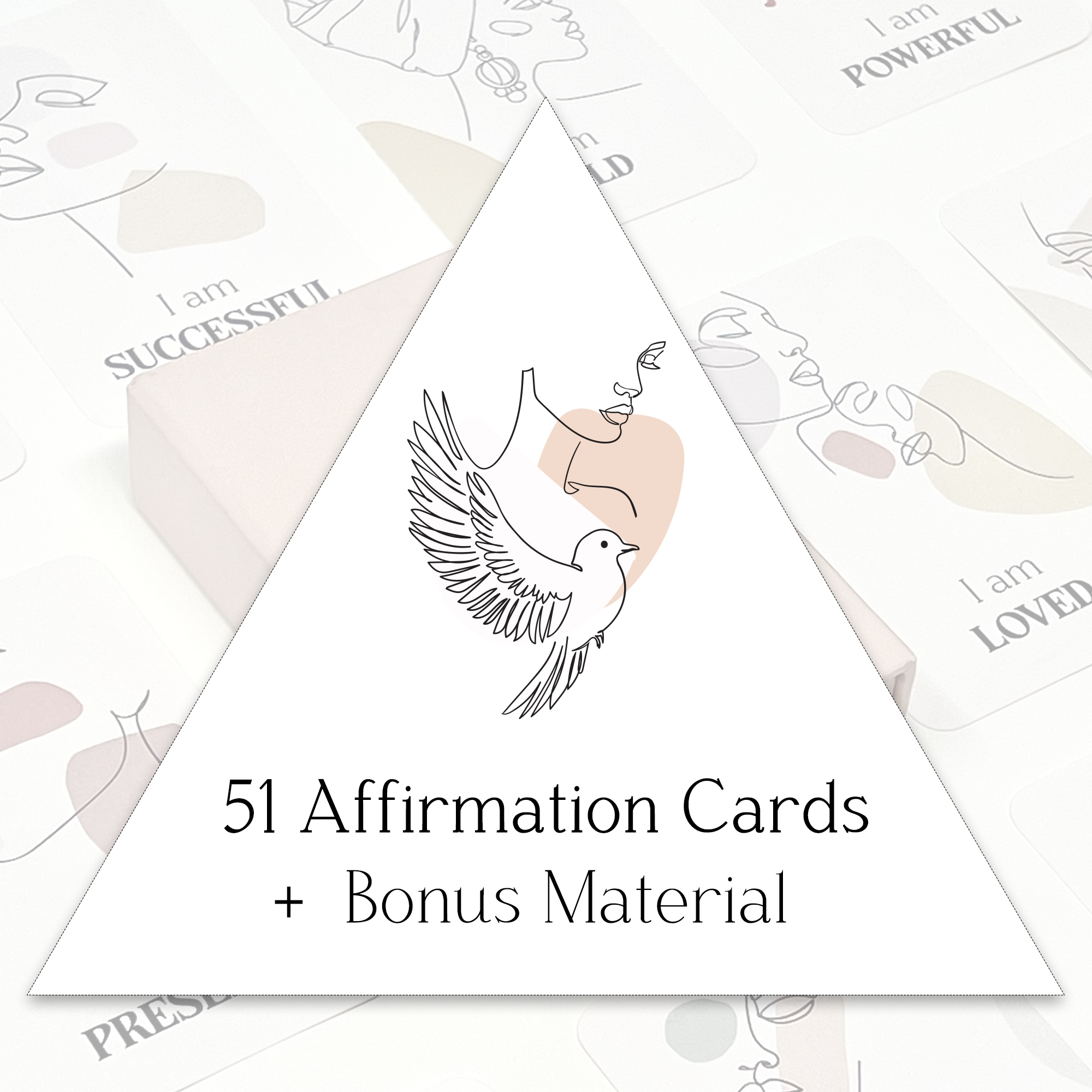 I AM A WOMAN Affirmation Cards, 51 Daily Affirmations for Women, Positive Motivational Mindfulness Cards, Gift for Women