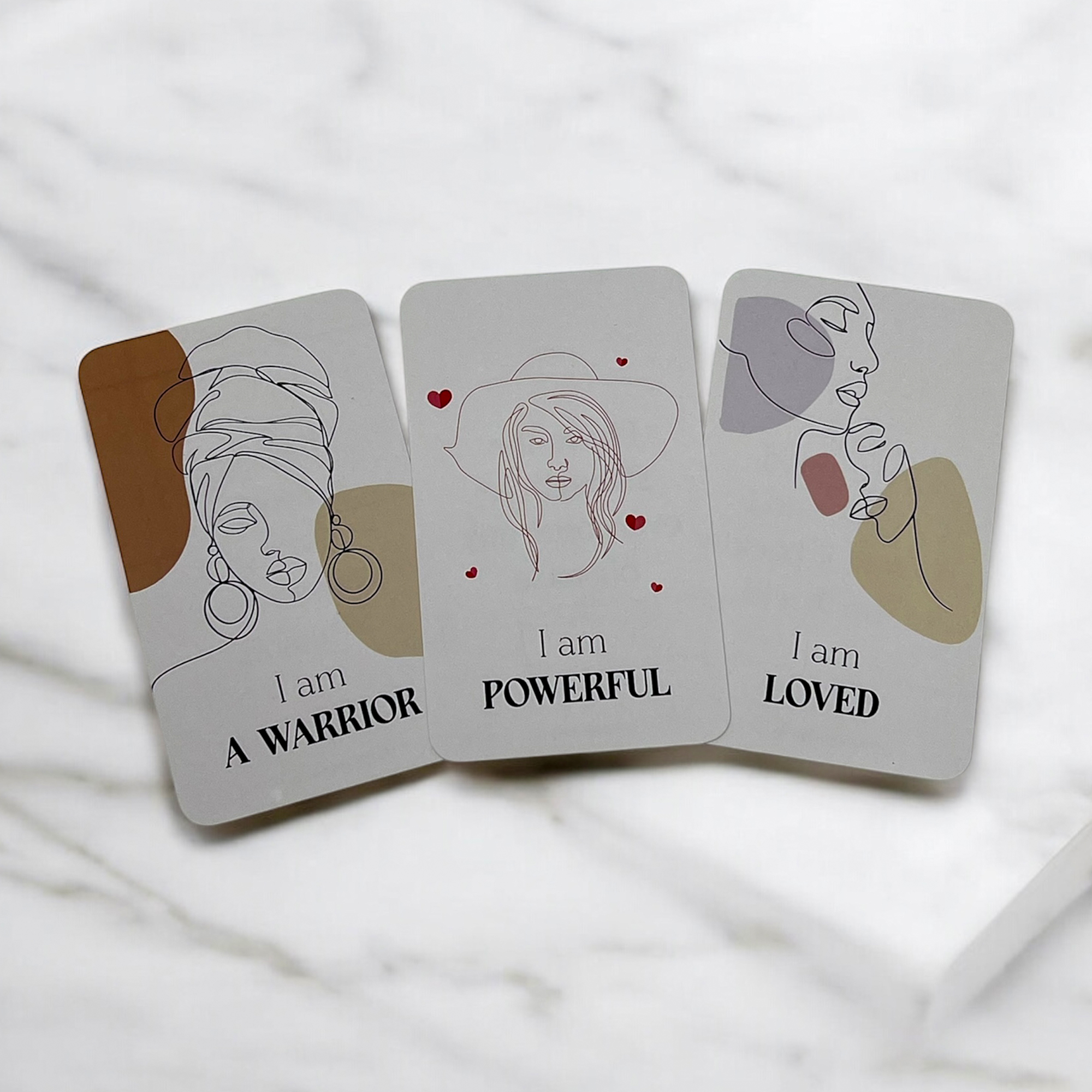 I AM A WOMAN Affirmation Cards, 51 Daily Affirmations for Women, Positive Motivational Mindfulness Cards, Gift for Women