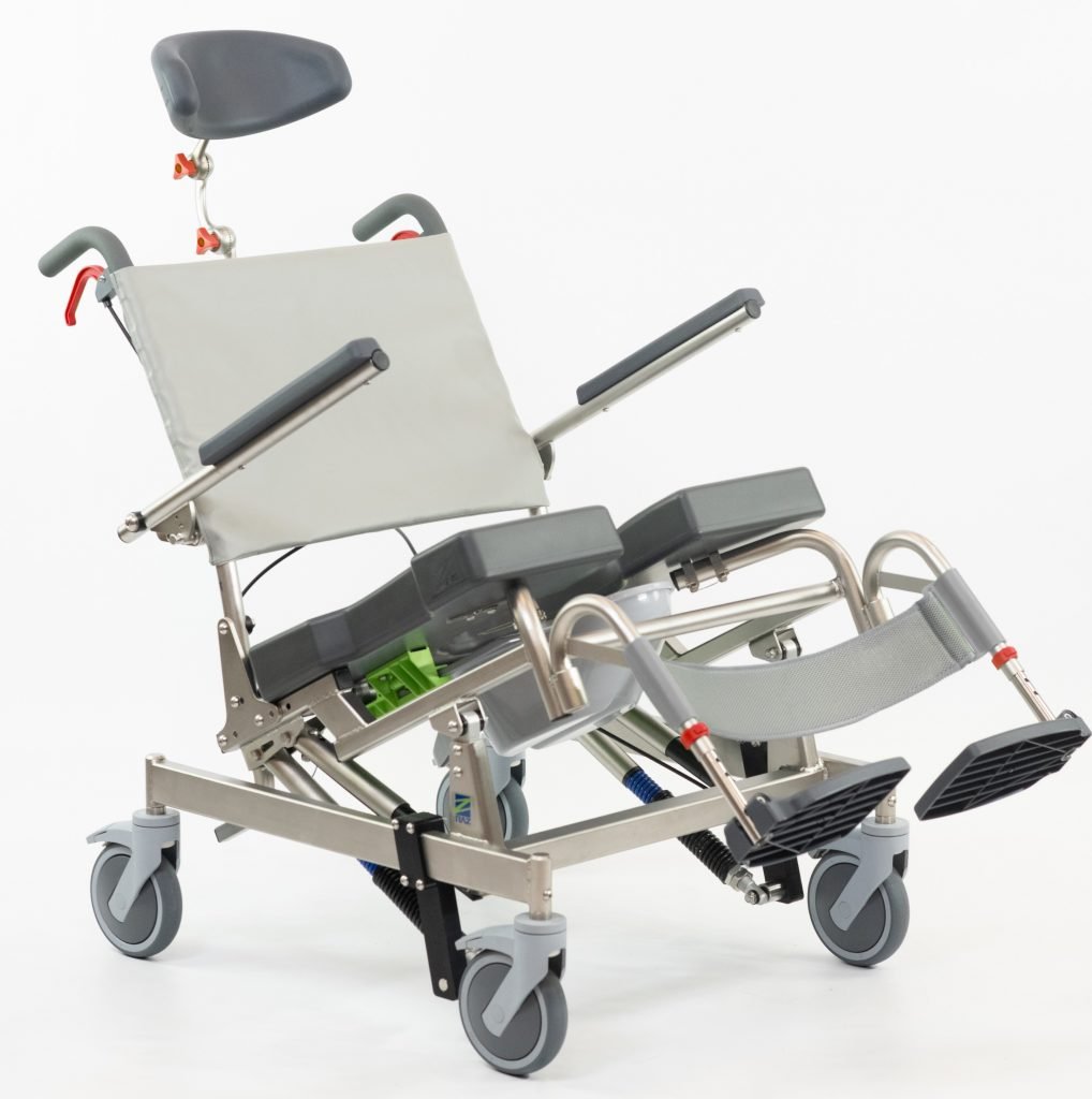 DYN- Custom RAZ AT600 C- HD Attendant Tilt Shower Commode