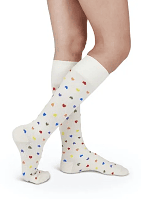 Medi-KHEA1MU4 -MediCanada Rejuva AD Heart Multi CCL0 15-20mmHg Size 4 Reg Length Latex-Free Pair