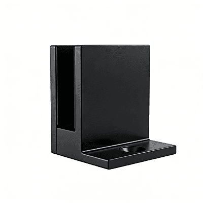 Attache mur haute résistance noire