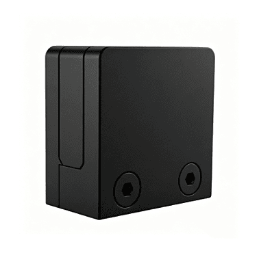 Pince carrée noire haute résistance 55mm x 55mm avec support