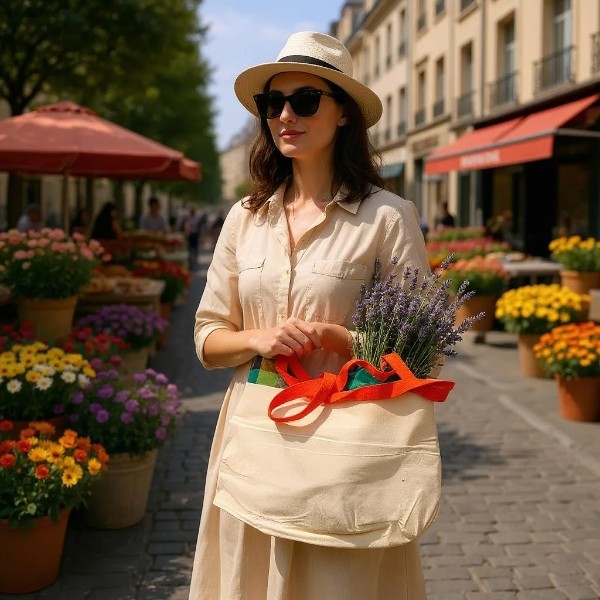 Cloth hand bag Side