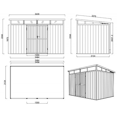 Cabanon composite SML Skylight