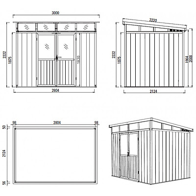 Cabanon composite SML Skylight vision