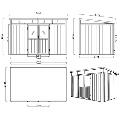 Cabanon composite SML Skylight vision