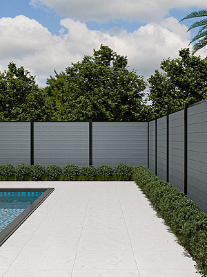 Planche de clôture en composite