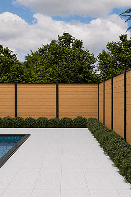 Planche de clôture en composite