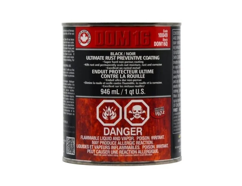 Dom16 Gloss Black Rust Inhibiting Paint