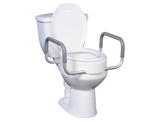 DRI12403 - Rizer, Elongated Toilet, w/ Removable Arms