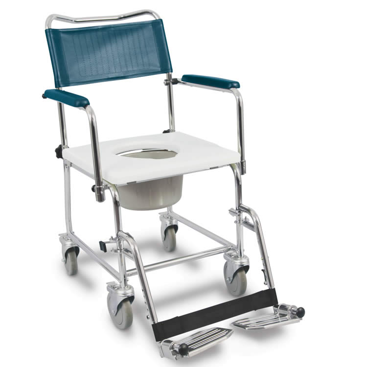 AMG 770-365 - Euro Commode with Drop Down Armests, Pail