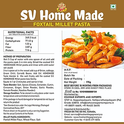 Foxtail Pasta 175 gm