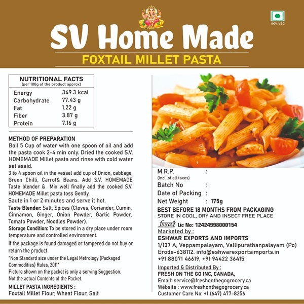 Foxtail Pasta 175 gm