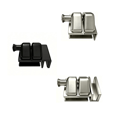 Loquet pour porte en verre