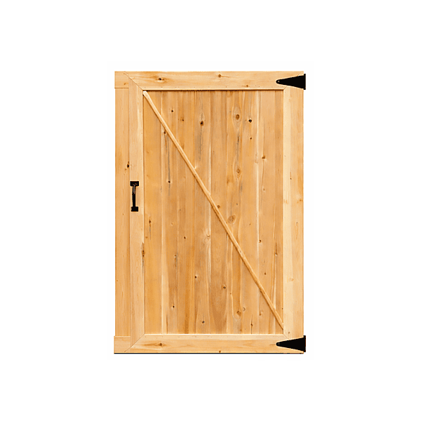 Porte pour clôture en bois de cèdre