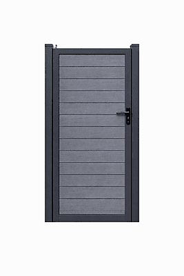 Porte clôture composite