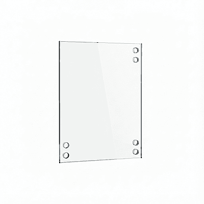 Porte en verre trempé