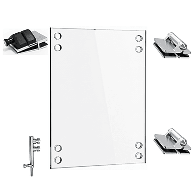 Porte simple en verre trempé | QUINCAILLERIE INCLUSE