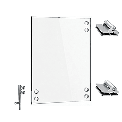 Porte simple en verre trempé | QUINCAILLERIE INCLUSE