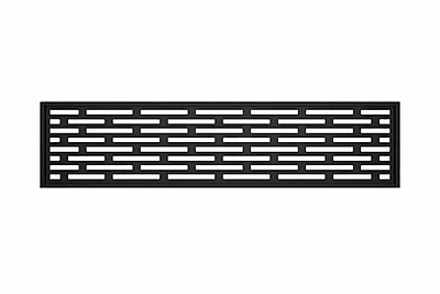 Treillis en aluminium 1800mm x 20mm x 300mm brique noir