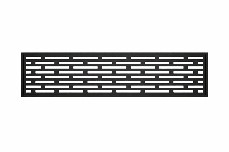 Treillis en aluminium 1800mm x 20mm x 300mm brique noir