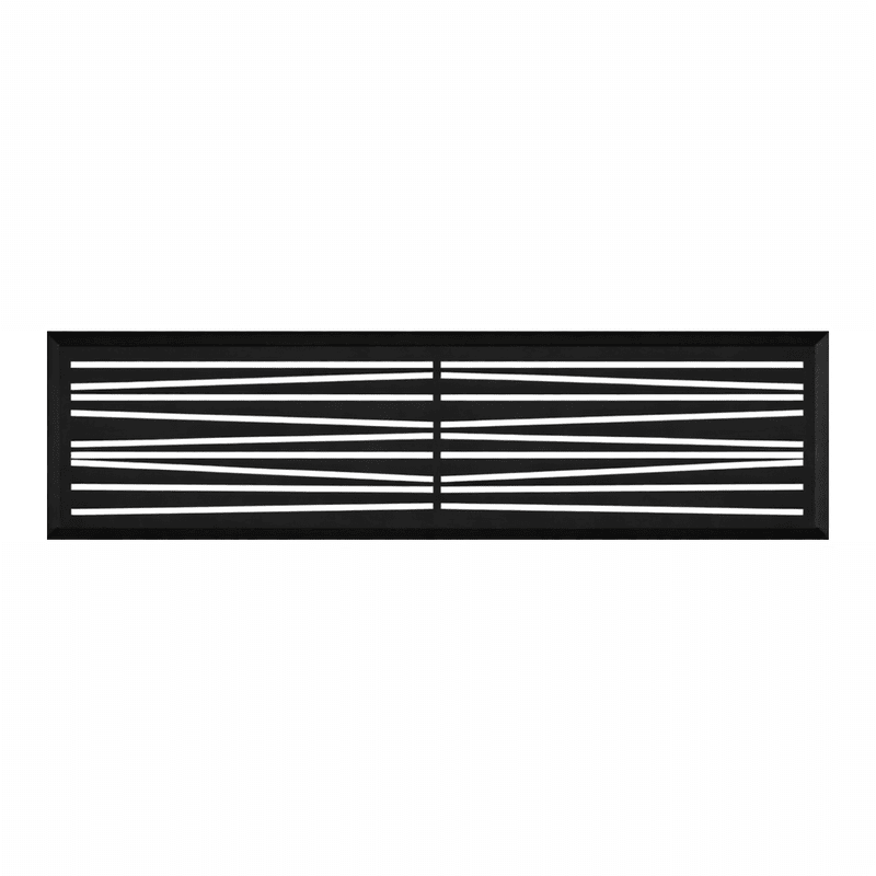 Treillis en aluminium 1800mm x 20mm x 300mm stratus noir